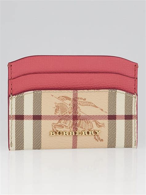 Burberry Haymarket Izzy Card Case 